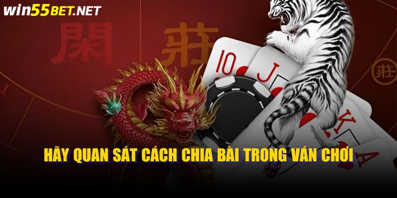 Hãy quan sát cách chia bài trong ván chơi